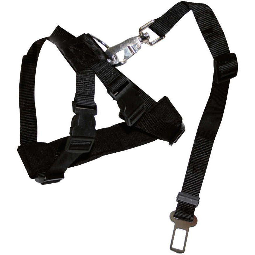 Croci Автомобільна шлея безпеки для собак  Harness Safety Belt (крім Volvo і Ford) MD 50-80 см чорна (8023 - зображення 1