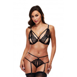   Baci Комплект білизни STRAPPY GARTER SET BLACK, M/L (BAC3174BLKML)