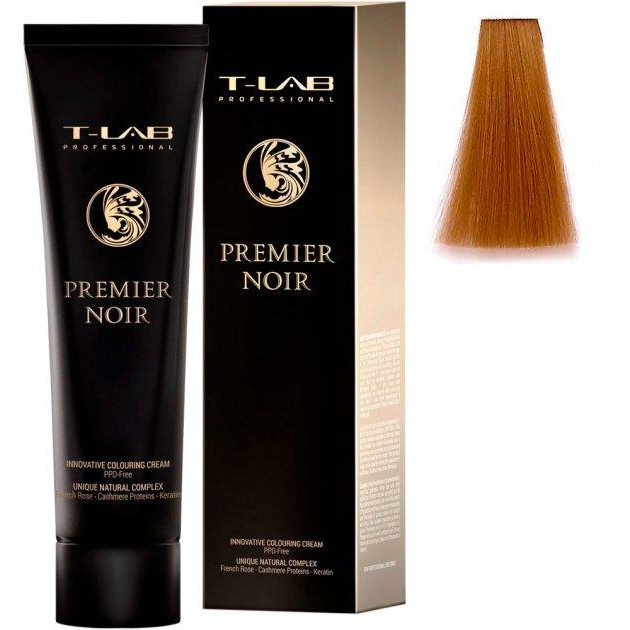 T-LAB Professional Крем-краска  Premier Noir Innovative Colouring Cream 8.34 Light golden copper blonde, 100 мл - зображення 1