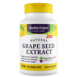   Healthy Origins Екстракт виноградних кісточок, 300 мг, MegaNatural-BP Grape Seed Extract, , 60 вегетаріанських капсу