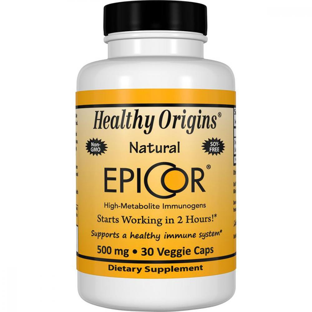 Healthy Origins Природний Захист Імунітету 500мг, EpiCor, , 30 гелевих капсул - зображення 1