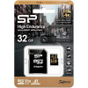 Silicon Power 32 GB MicroSDHC UHS-I U3 A1 V30 High Endurance + SD adapter (SP032GBSTHDV3V1HSP) - зображення 1