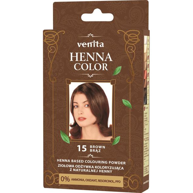 Venita Фарбуючий порошок на основі хни  Henna color Powder №15 25 г (5902101710961) - зображення 1