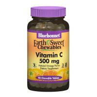 Bluebonnet Nutrition Вітамін С, 500мг, Смак Апельсину, Earth Sweet Chewables, 90 (BLB-00505) - зображення 1