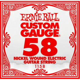   Ernie Ball Струна 1158 Nickel Wound Electric Guitar String .058