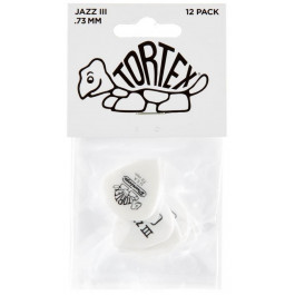   Dunlop Медіатори  478P0.73 Tortex White Jazz III Player&#39;s Pack 0.73 mm