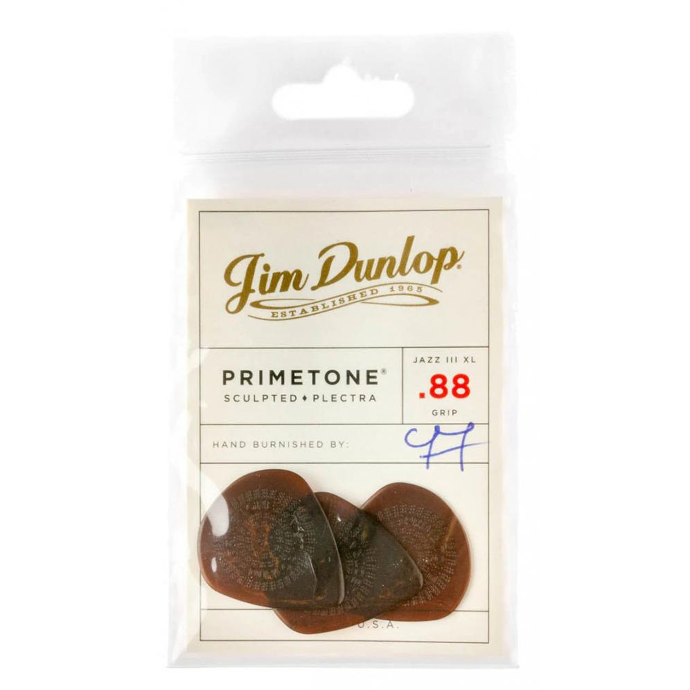 Dunlop 520P.88 Primetone Jazz III XL Sculpted Plectra 0.88 мм 3 шт. - зображення 1