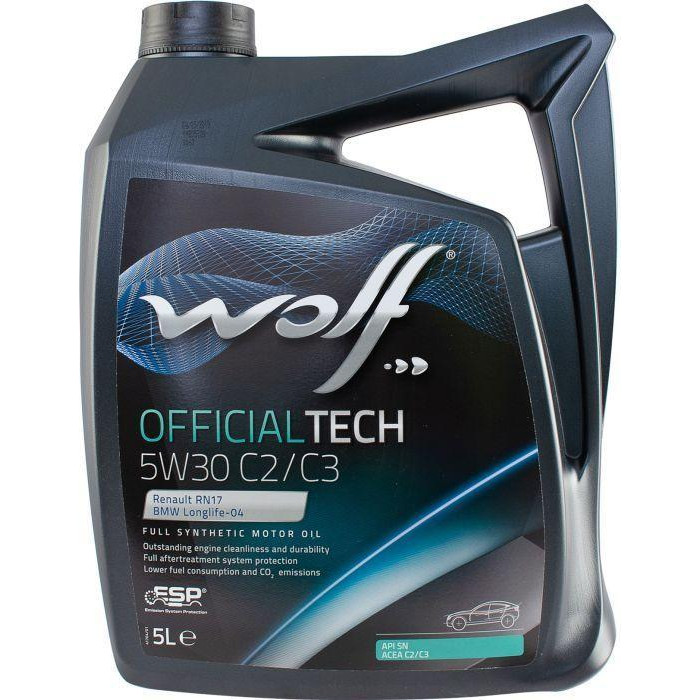 Wolf Oil OFFICIALTECH 5W-30 C2/C3 5л - зображення 1