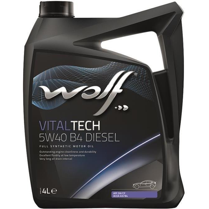 Wolf Oil VITALTECH 5W-40 B4 DIESEL 4л - зображення 1