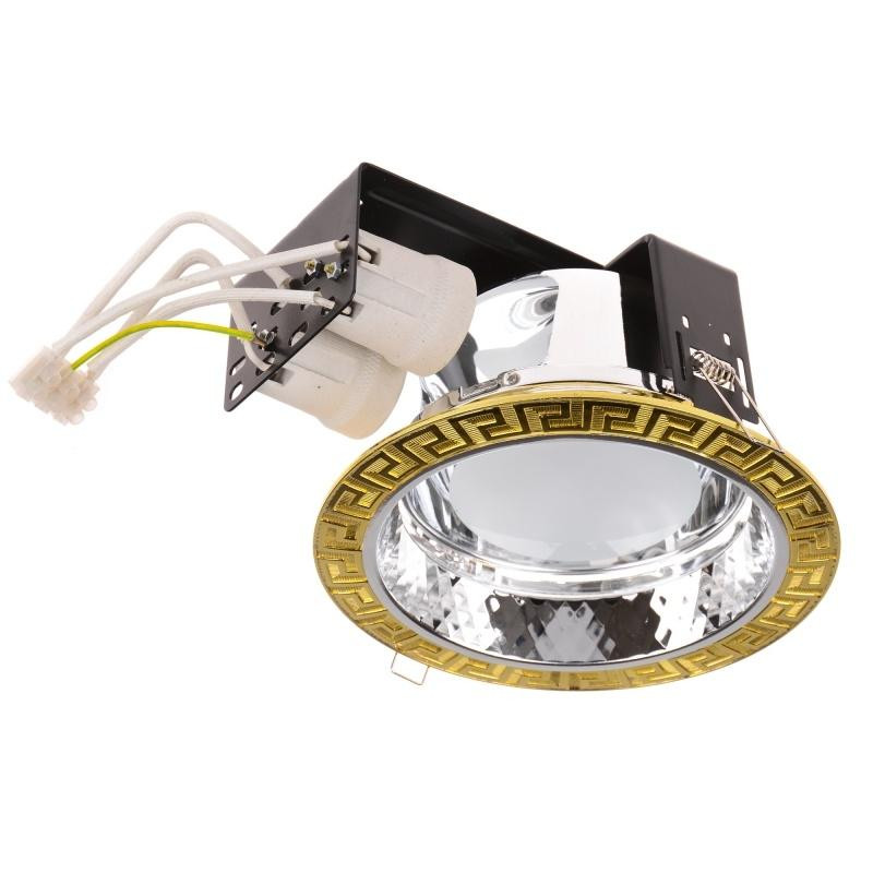 Brille Світильник Downlight стельовий врізний DL-26/2 PB E27 (166642) - зображення 1