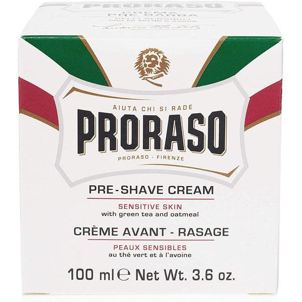 Proraso Крем до бритья  White (New Version) Pre-shaving cream для чувствительной кожи 100 мл (8004395000036) - зображення 1