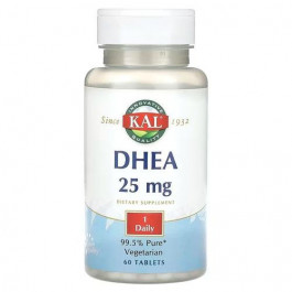   KAL ДГЭА, DHEA, , 25 мг, 60 таблеток (CAL-66706)