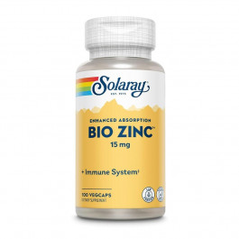   Solaray Bio Zinc 15 mg, 100 вегакапсул