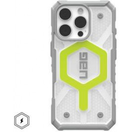   URBAN ARMOR GEAR iPhone 16 Pro, Pathfinder Clear Magsafe, Active Neon (114464118181)