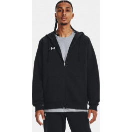   Under Armour Толстовка на флісі на блискавці чоловіча  Ua Rival Fleece Fz Hoodie 1379767-001 S Чорна (19688419978