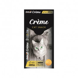   AnimAll Snack Creme з куркою та лососем 6х15 г (176408)