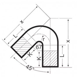   DUKER Коліно  SML 135, 100 мм (662774)