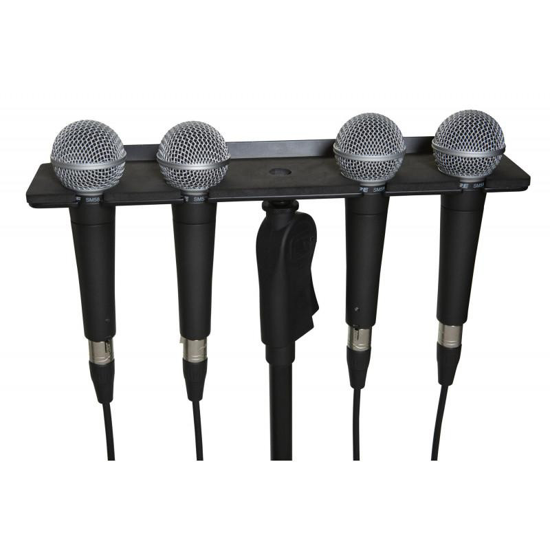 GATOR GFW-MIC-4TRAY Multi Mic Holder Four (4) Mics - зображення 1