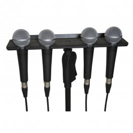   GATOR GFW-MIC-4TRAY Multi Mic Holder Four (4) Mics