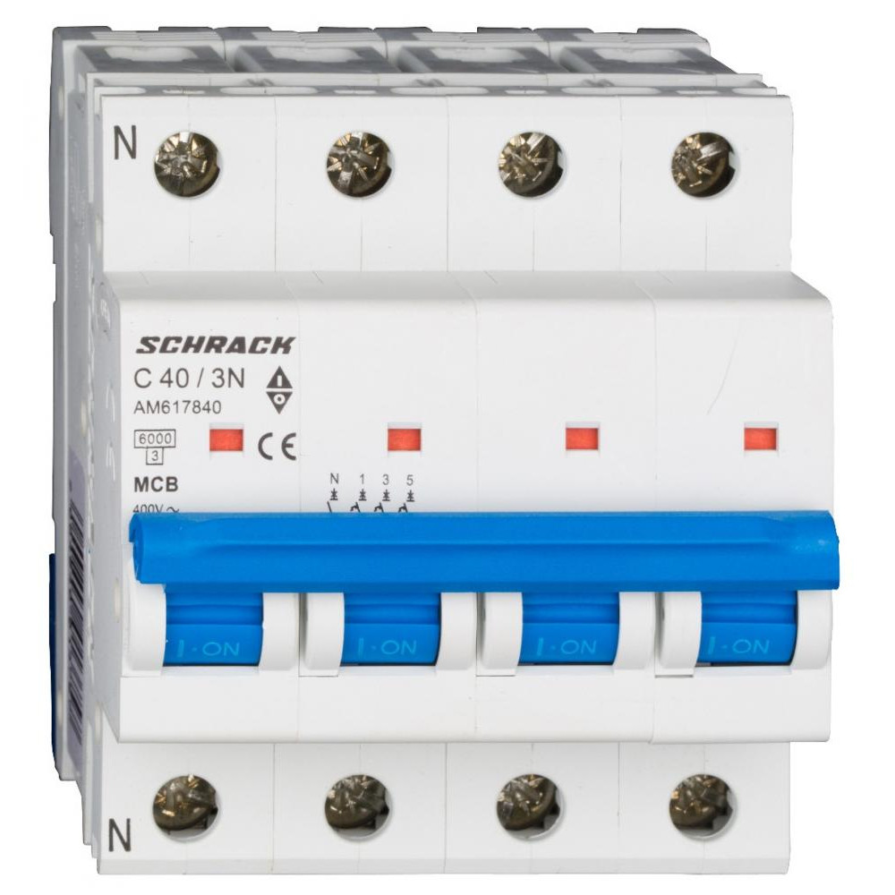 Schrack Technik 3P+N С 40А 6кА (AM617840--) - зображення 1