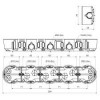 KOPOS Установочная коробка пятерная г/к 354х70х45 КОПОС (KP 64/5L) - зображення 2