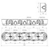 KOPOS Установочная коробка пятерная кирпич/бетон 354х70х45 КОПОС (KP 64/5) - зображення 2