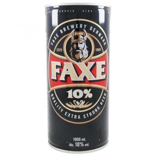 Faxe Пиво , світле, фільтроване, 10%, з/б, 1 л (582254) (5741000007709) - зображення 1