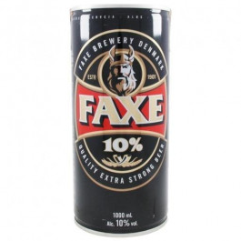   Faxe Пиво , світле, фільтроване, 10%, з/б, 1 л (582254) (5741000007709)