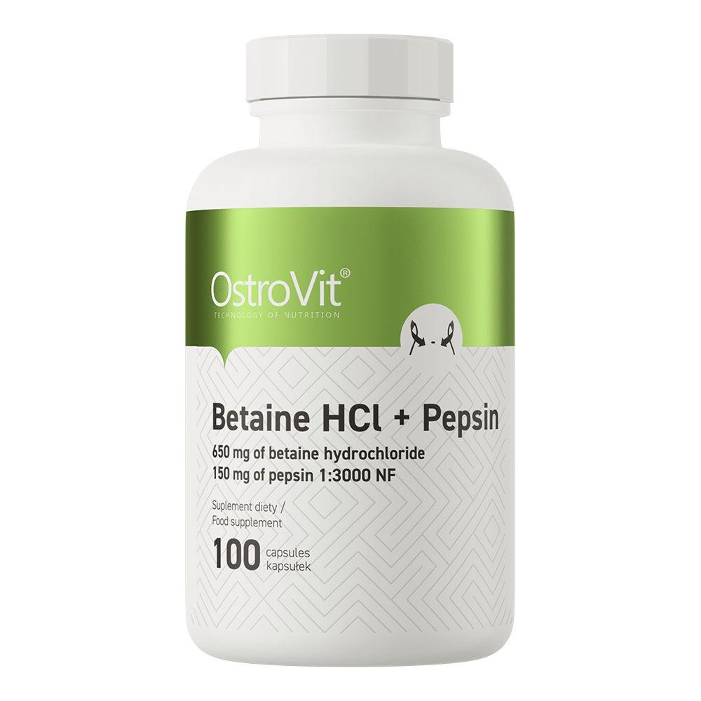 OstroVit Betaine HCl + Pepsin 100 капсул - зображення 1