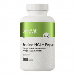   OstroVit Betaine HCl + Pepsin 100 капсул