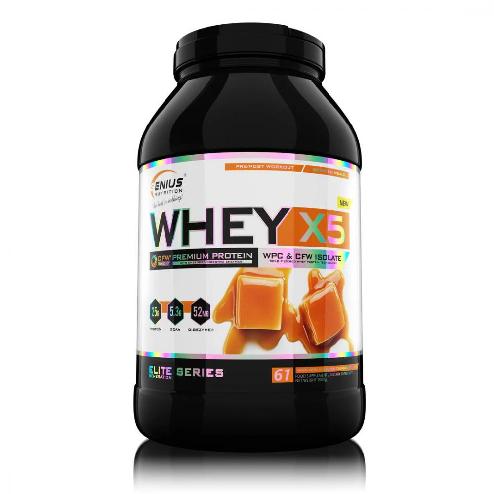 Genius Nutrition Whey-X5 2000 g /61 servings/ Salted Caramel - зображення 1