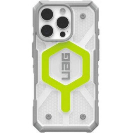   URBAN ARMOR GEAR iPhone 16 Pro, Pathfinder Clear Magsafe, Active Neon (114464118181)