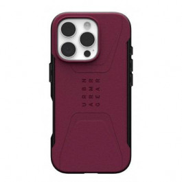   URBAN ARMOR GEAR iPhone 16 Pro, Civilian Magsafe, Bordeaux (114444119049)