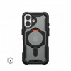 URBAN ARMOR GEAR iPhone 16, Plasma XTE MagSafe, Black/Orange (114476114097) - зображення 2