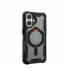 URBAN ARMOR GEAR iPhone 16, Plasma XTE MagSafe, Black/Orange (114476114097) - зображення 3