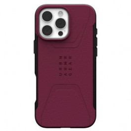   URBAN ARMOR GEAR iPhone 16 Pro Max, Civilian Magsafe, Bordeaux (114445119049)