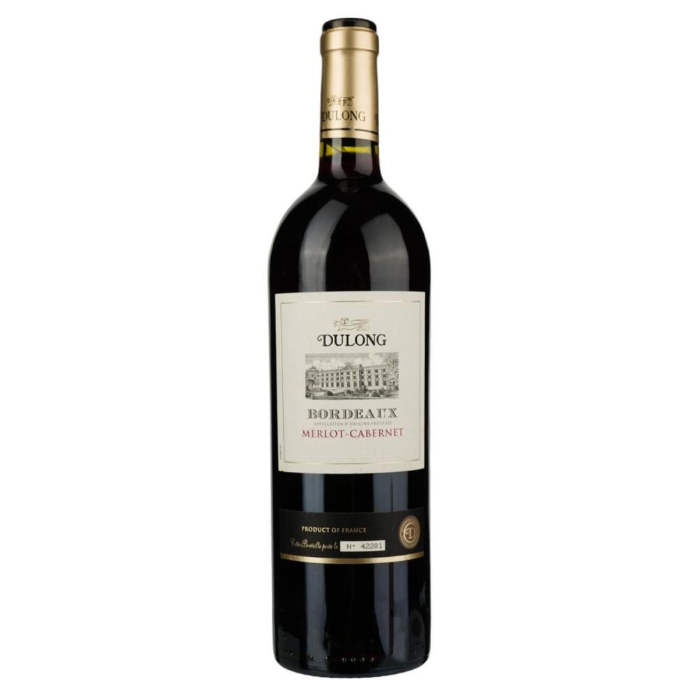 Dulong Вино Bordeaux Merlot-Cabernet красное сухое 0.75 л 13% (3272810128725) - зображення 1