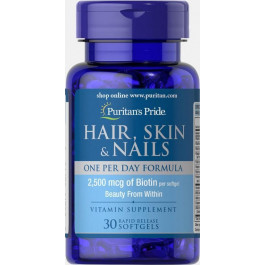   Puritan's Pride Hair, Skin & Nails One Per Day Formula (30 капсул)