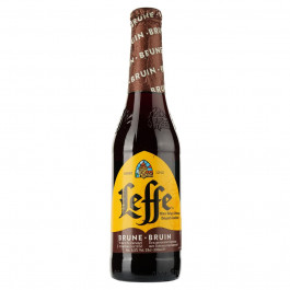   Leffe Пиво  Brune, темне, фільтроване, 6,5%, 0,33 л (31566) (5410228166672)