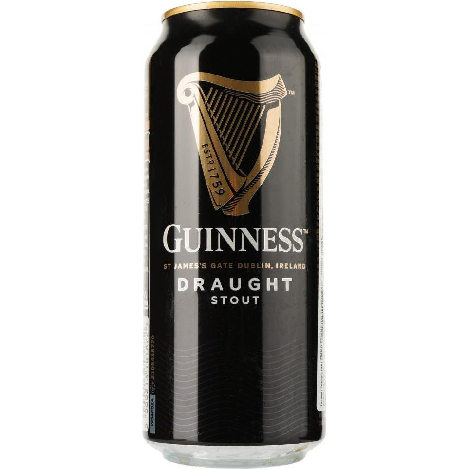 Guinness Пиво  Draught темне фільтроване 4.1%, 0.44 л (5000213101872) - зображення 1