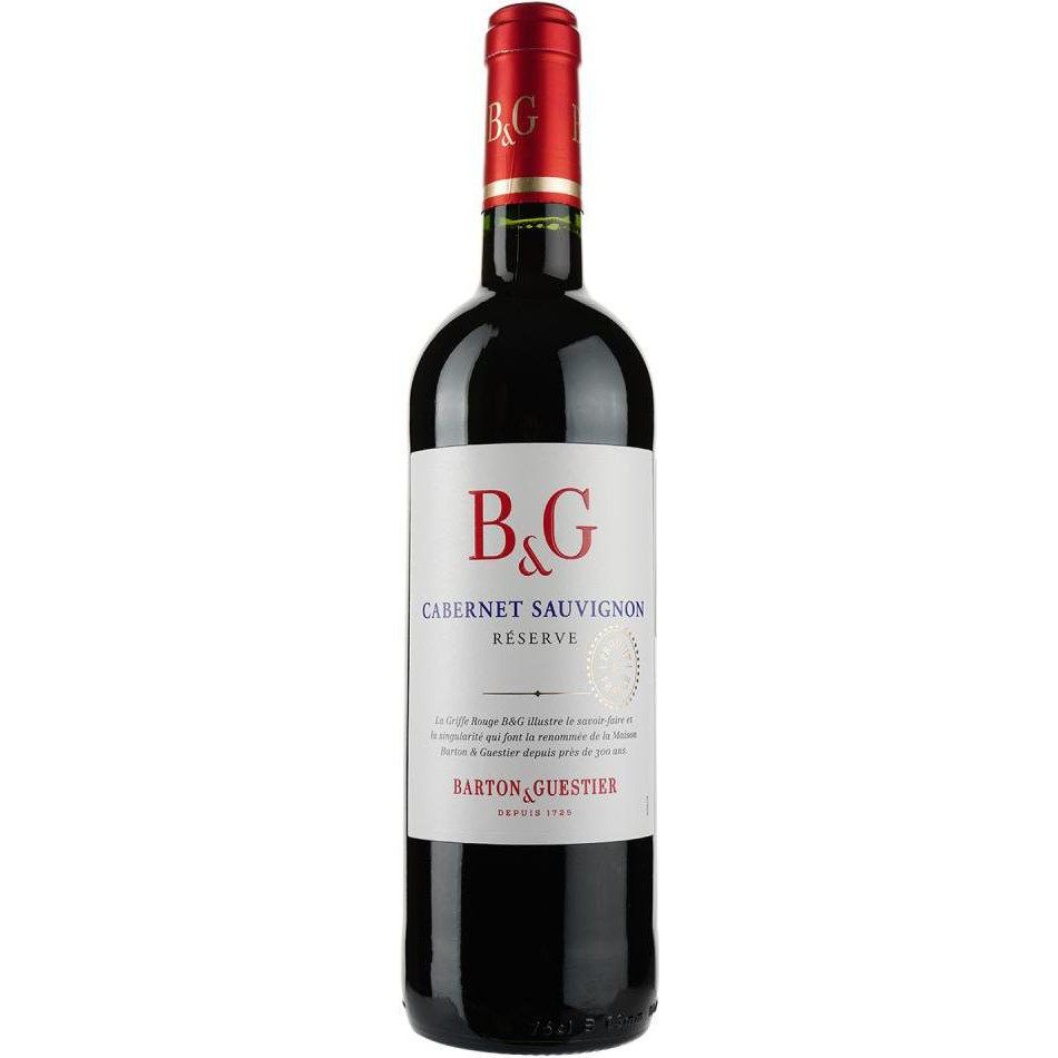 Barton&Guestier Вино Barton & Guestier Cabernet Sauvignon Reserve красное сухое 0.75 л 13.5% (3035138005655) - зображення 1