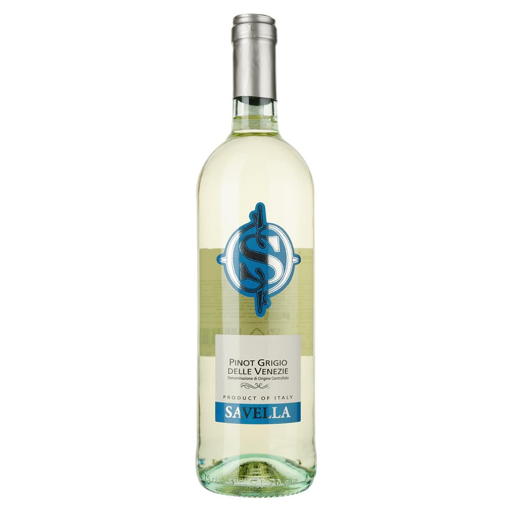 Savella Вино Pinot Grigio белое сухое 0.75 л 11.5% (8005415053902) - зображення 1