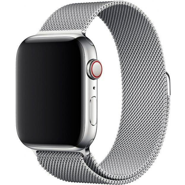 Drobak Ремінець  Milanese Loop для Apple Watch All Series Ultra 2 49/45/44/42mm Silver (191938) - зображення 1