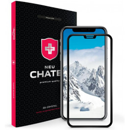   NEU Chatel Full 3D Crystal with Mesh for iPhone 11/XR Front Black (NEU3DCMXRB)