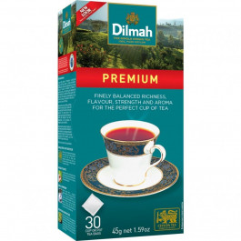   Dilmah Чай чорний  Premium без ярлика 45 г (30 шт. x 1.5 г) (32795) (9312631107210)