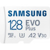 Samsung 128 GB microSDXC Class 10 UHS-I U3 V30 A2 EVO Plus + SD Adapter MB-MC128KA - зображення 2