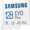 Samsung 128 GB microSDXC Class 10 UHS-I U3 V30 A2 EVO Plus + SD Adapter MB-MC128KA - зображення 4