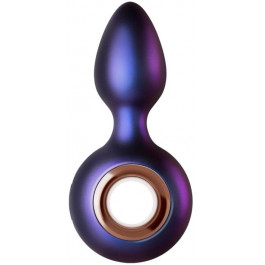   EDC Whosale Анальна пробка з вібрацією Hueman Deep Space Vibrating Anal Plug, фіолетова (8719934002678)