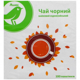   Auchan Чай чорний , 100 пак. х 1,5 г (4823090104290)