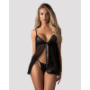 Obsessive Blomentis babydoll & thong XL/2XL (SX1025) - зображення 3